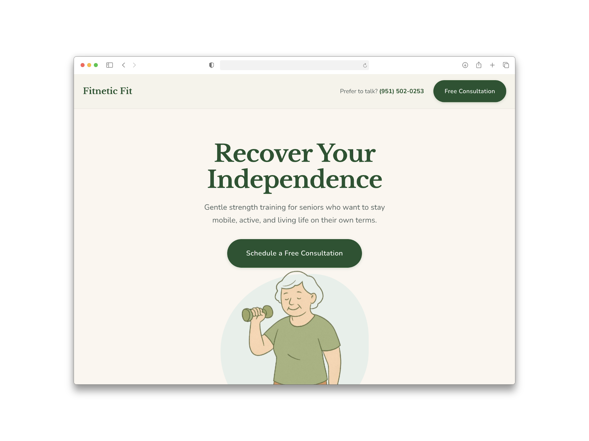Fitnetic website screenshot