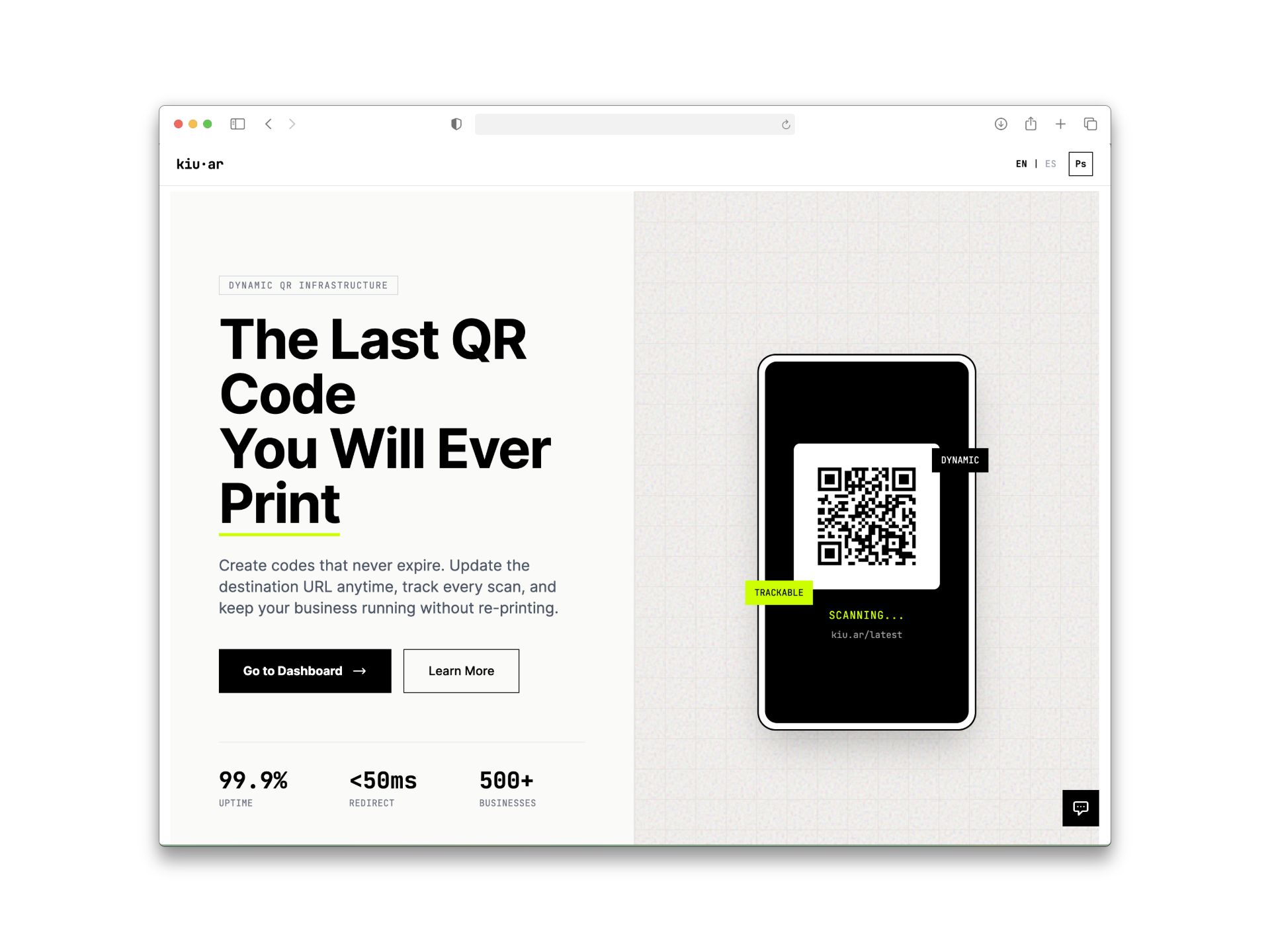 Kiuar website screenshot